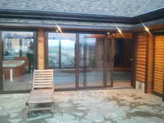 Раздвижное алюминиевое окно с теплой серии PR-45, Profilco (Греция), с энергосберегающим стеклопакетом